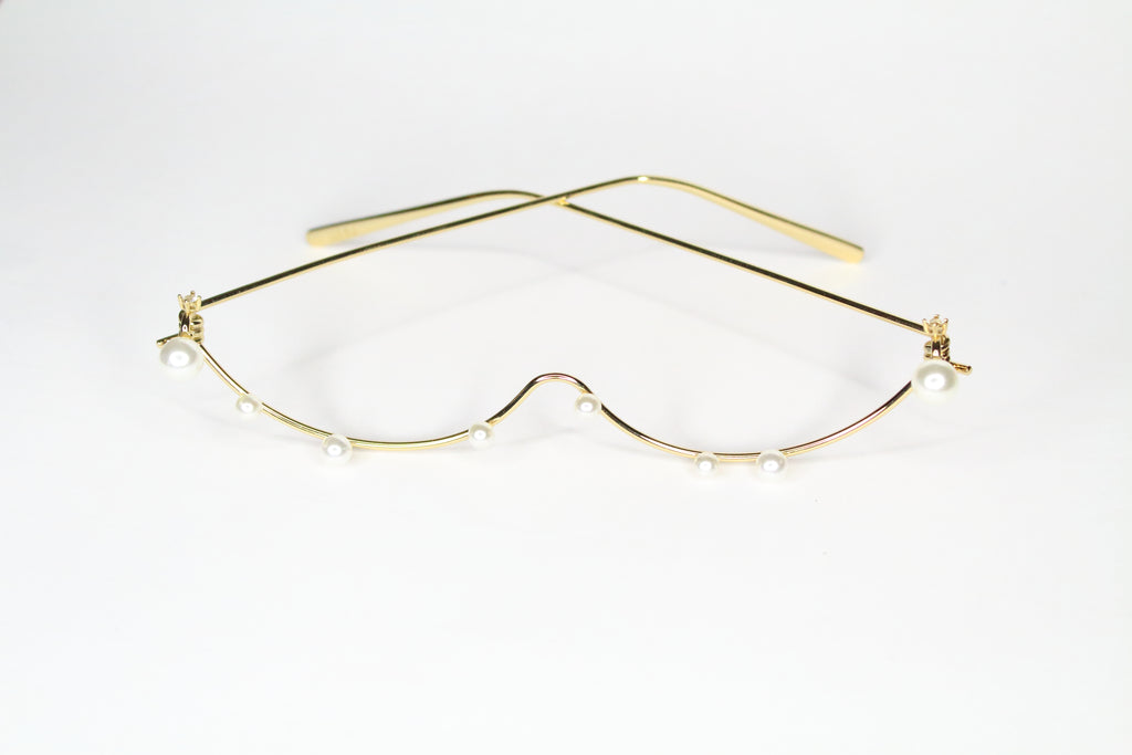 RIMS- gold tone w/ pearls