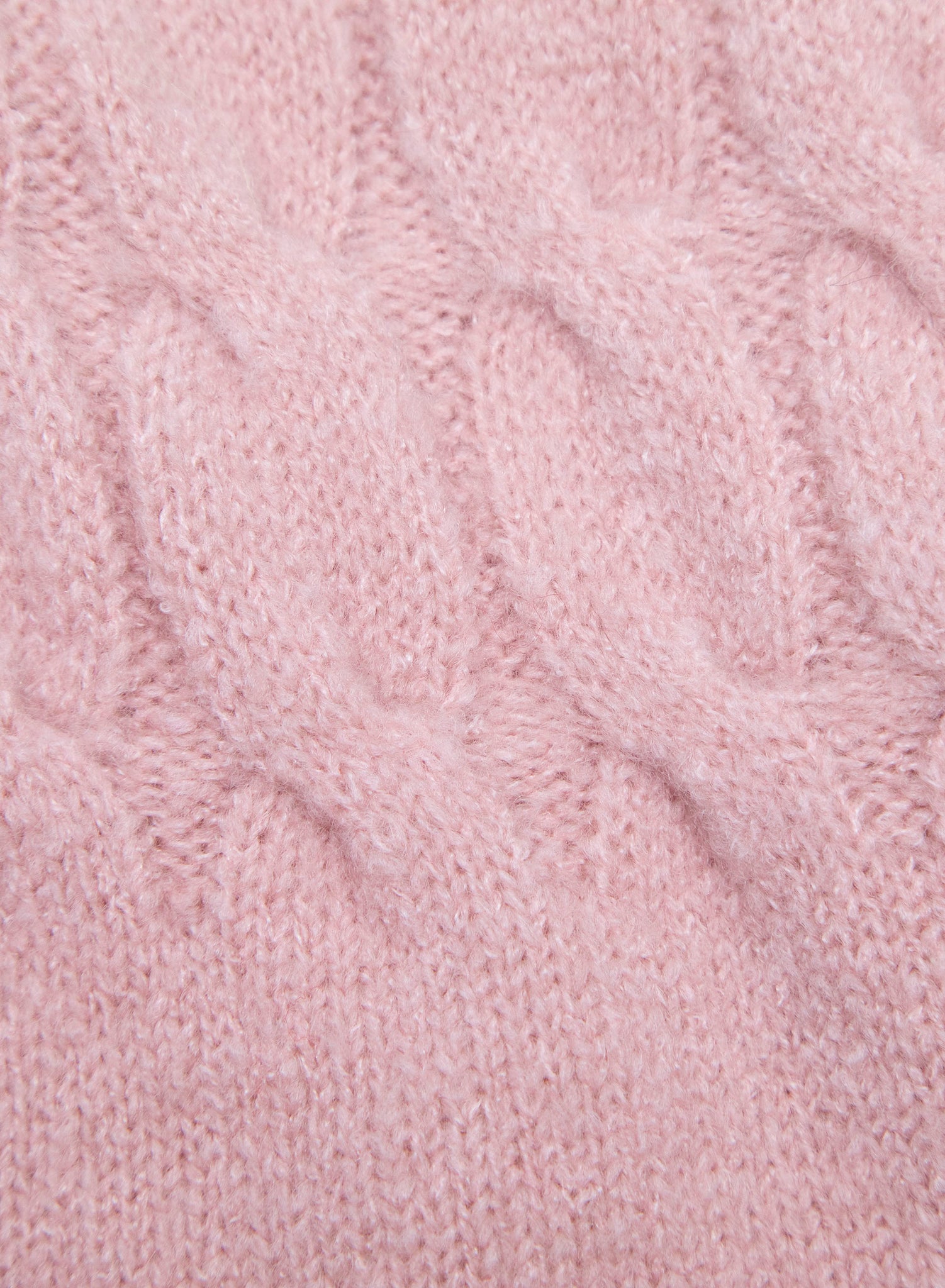 Pink Wrap Crop Sweater