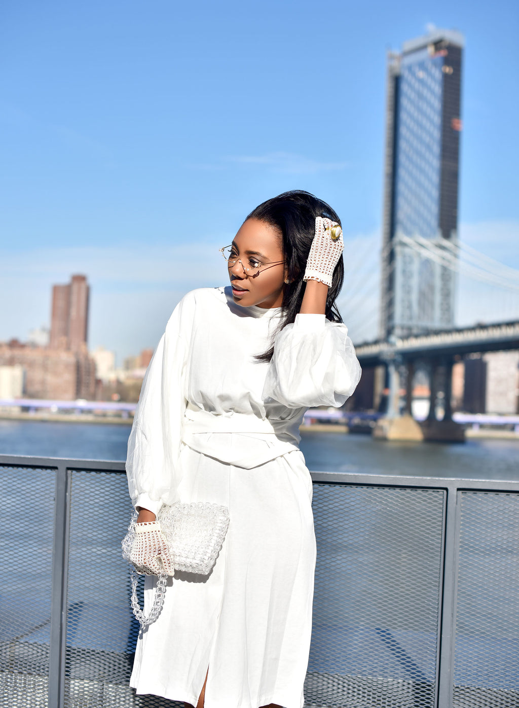 Puffy-White Dress