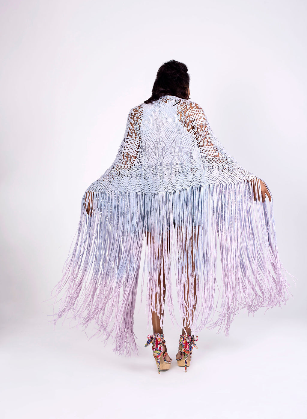 Purple Haze Fringe Cape